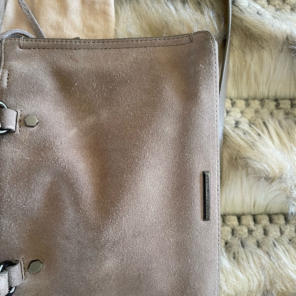 Rebecca Minkoff Taupe Leather Women's Bag micro Regan - Picture 7 of 9